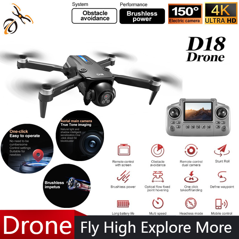 Drone Gimbal 2 Axis - NEW D18 Drone Professional Photography 4K