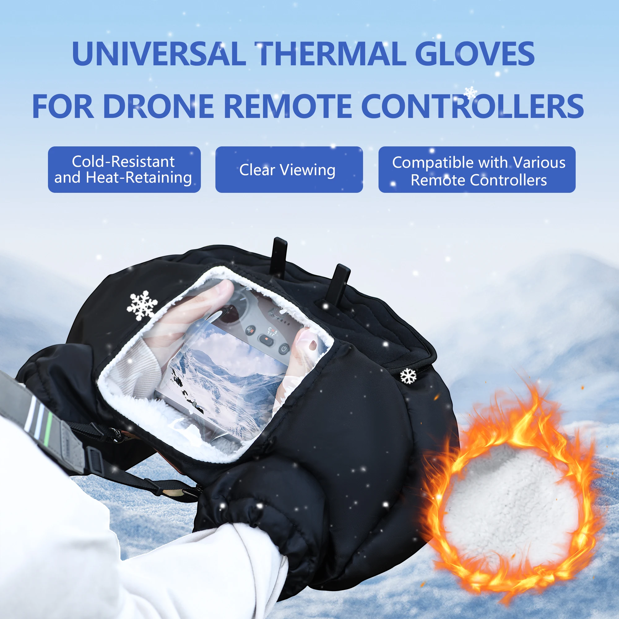 Dji Drone Air 3 - Winter Warm Gloves Drone Flight Cold