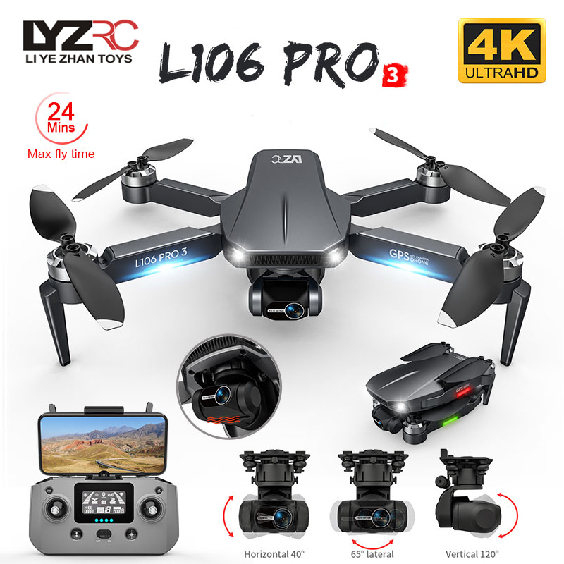 L106 Pro 3 Drone 5G WIFI FPV F - огляд і ціна Drone Gimbal 3 Axis