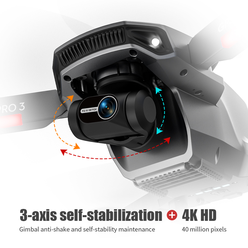 L106 Pro 3 Drone 5G WIFI FPV F - огляд і ціна Drone Gimbal 3 Axis