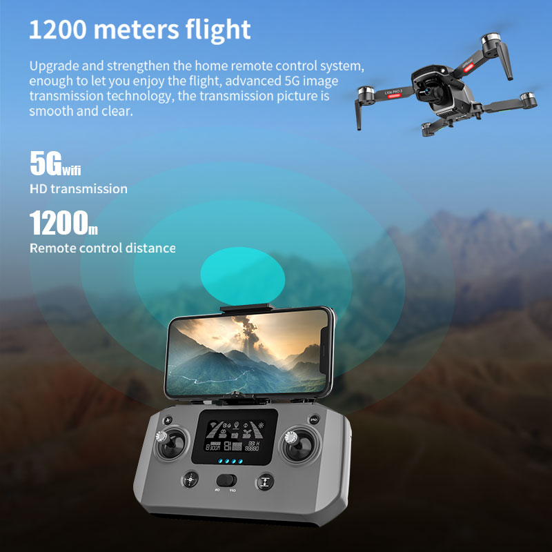 L106 Pro 3 Drone 5G WIFI FPV F - огляд і ціна Drone Gimbal 3 Axis